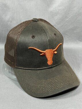 Texas Longhorns The Game NCAA Strapback Hat Brown Adjustable Trucker Mesh Mens